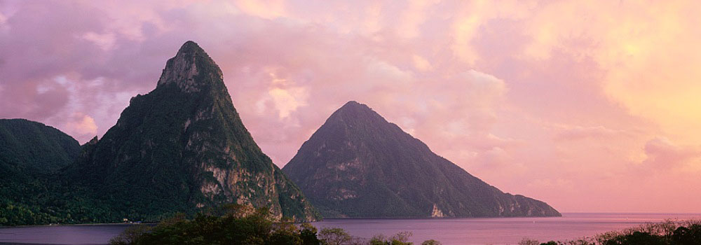 st lucia facts pitons